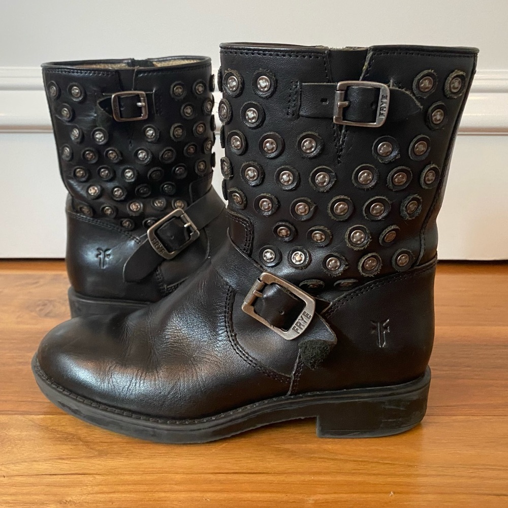 Frye Black Leather Boots